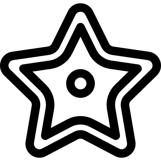 Starfish Detailed Rounded Lineal icon