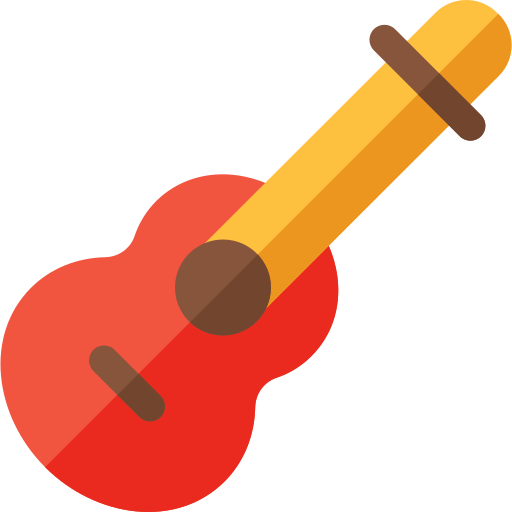 Guitarra Basic Rounded Flat icono