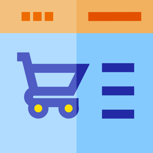 Compras en línea Basic Straight Flat icono