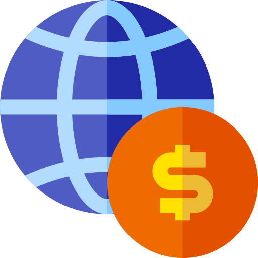 Finanzas digitales Basic Straight Flat icono
