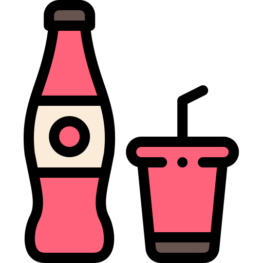 cola Detailed Rounded Lineal color icon