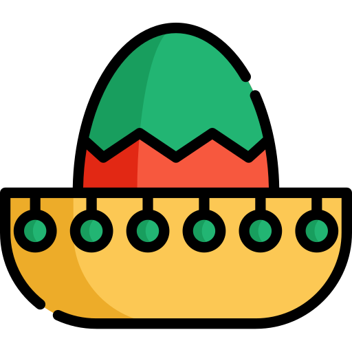 chapeau mexicain Special Lineal color Icône