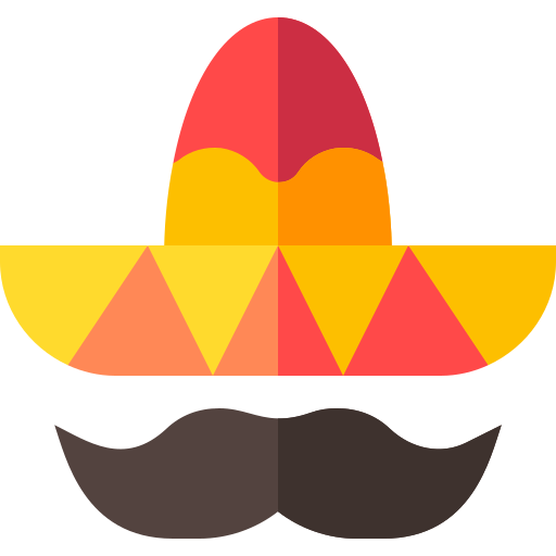 cappello messicano Basic Straight Flat icona