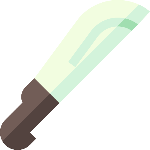 Machete Basic Straight Flat icon