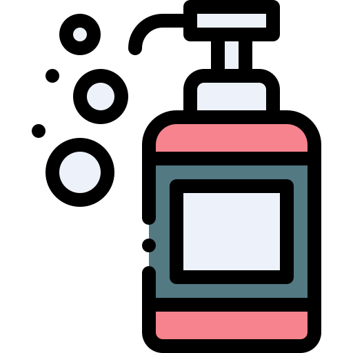 shampooing Detailed Rounded Lineal color Icône