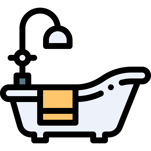 badewanne Detailed Rounded Lineal color icon