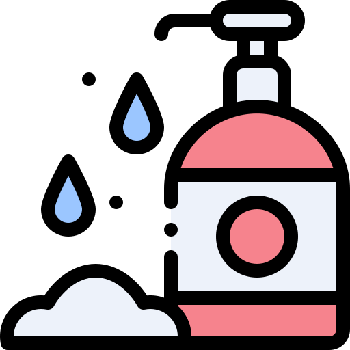 Hand wash Detailed Rounded Lineal color icon