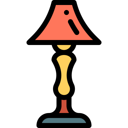 電気スタンド Detailed Rounded Lineal color icon