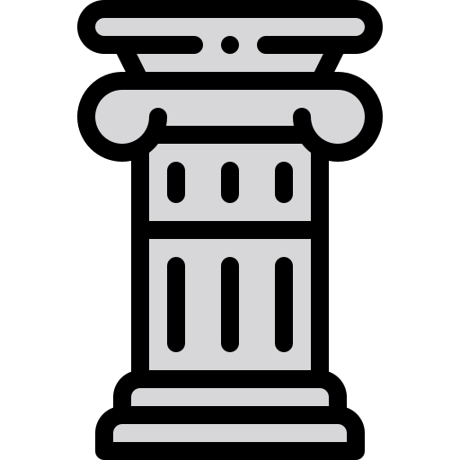 桁 Detailed Rounded Lineal color icon