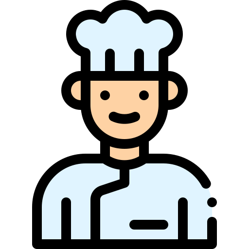 Chef Detailed Rounded Lineal color icon