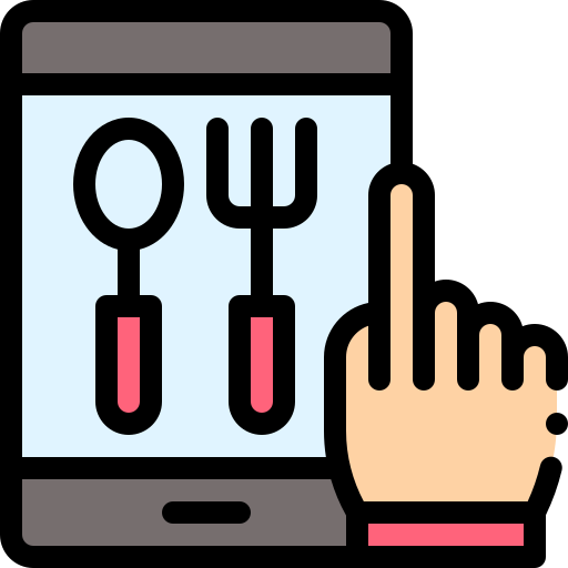 Cutlery Detailed Rounded Lineal color icon