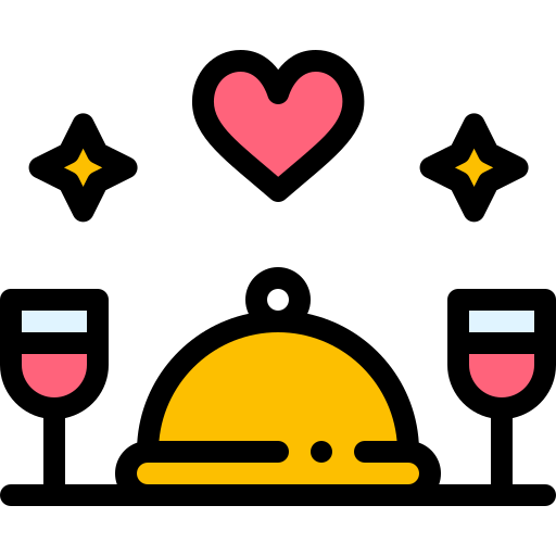 Dinner Detailed Rounded Lineal color icon