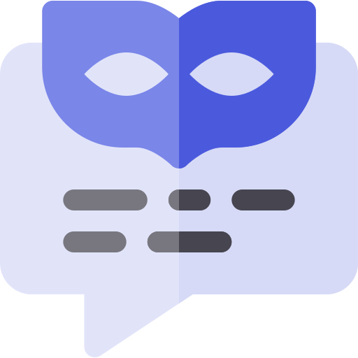 anonimowa wiadomość Basic Rounded Flat ikona