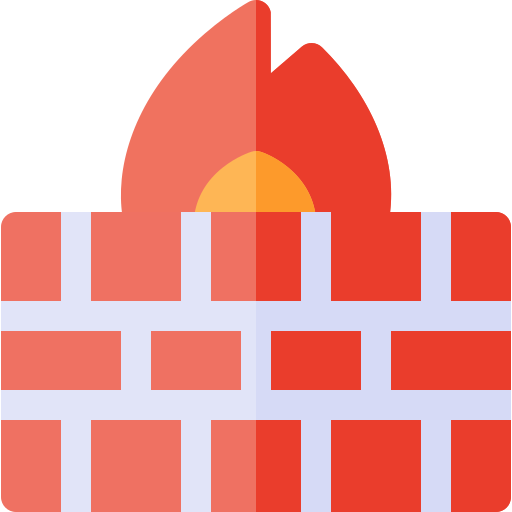 firewall Basic Rounded Flat icona