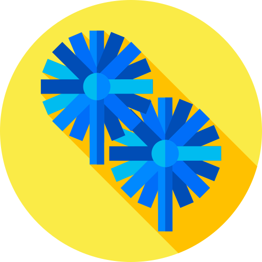 Pom pom Flat Circular Flat icon