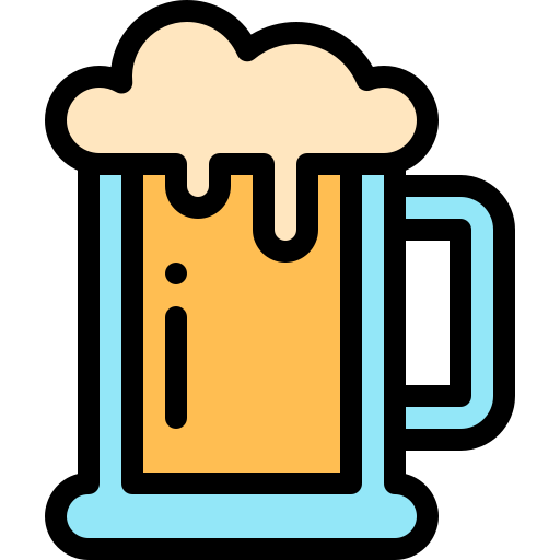 Beer mug Detailed Rounded Lineal color icon