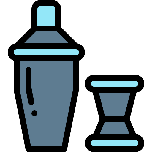 Cocktail shaker Detailed Rounded Lineal color icon