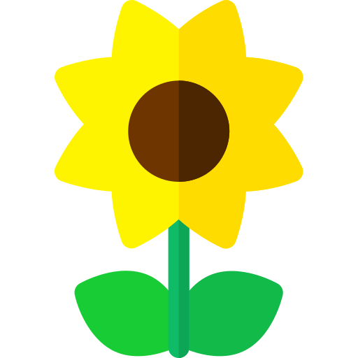 Sunflower Basic Rounded Flat icon