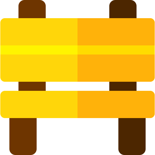 ベンチ Basic Rounded Flat icon