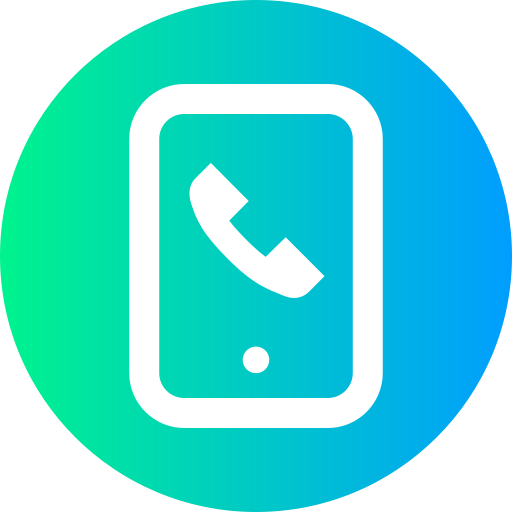 telefoongesprek Super Basic Straight Circular icoon