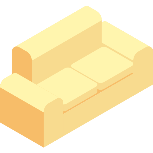 sofa Isometric Flat ikona