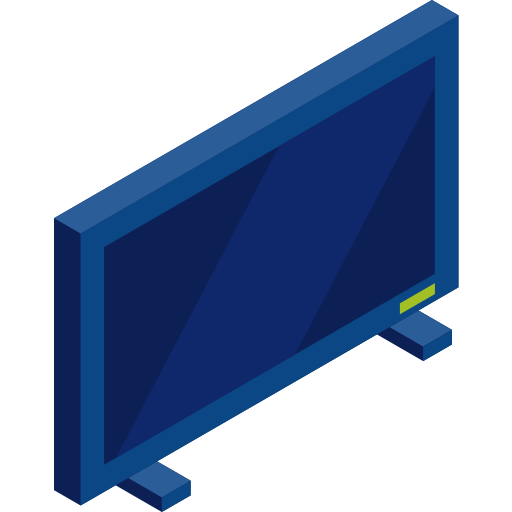 テレビ Isometric Flat icon