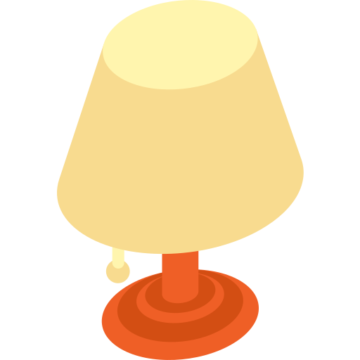 lámpara de mesa Isometric Flat icono