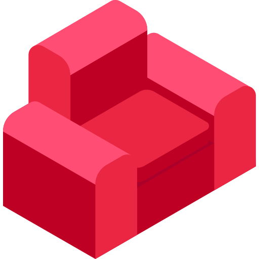 fotel Isometric Flat ikona