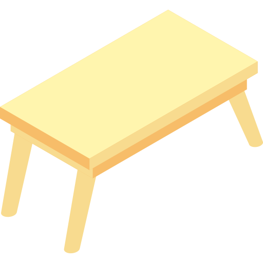 Mesa de jantar Isometric Flat Ícone
