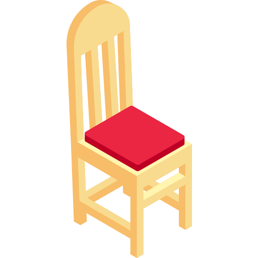 krzesło Isometric Flat ikona