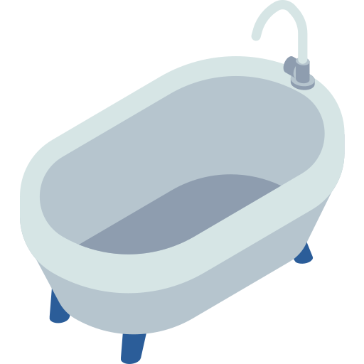 Bathtub Isometric Flat icon