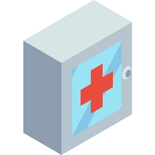 First aid kit Isometric Flat icon