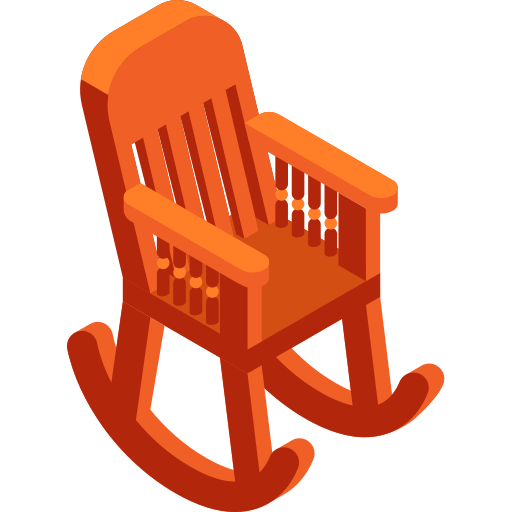bujane krzesło Isometric Flat ikona