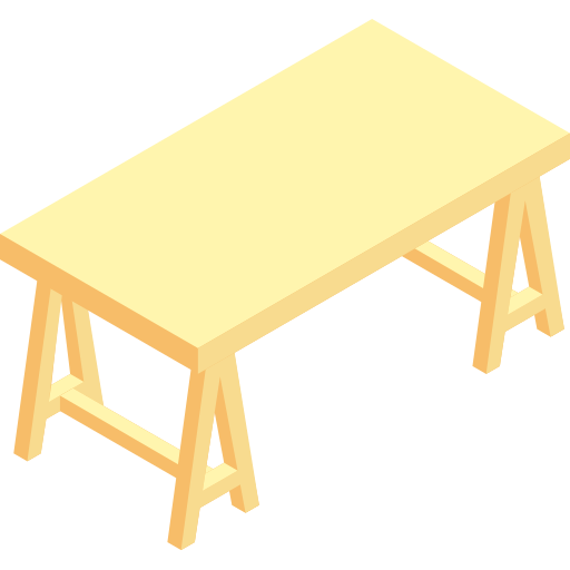 biurko Isometric Flat ikona