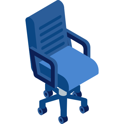 krzesło biurowe Isometric Flat ikona