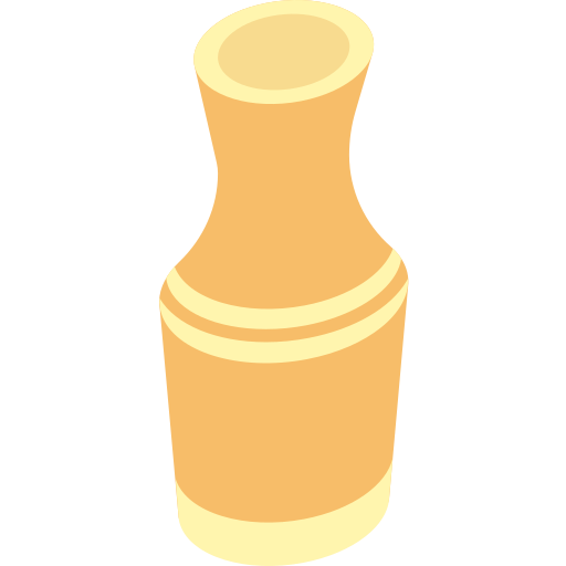 Vase Isometric Flat icon