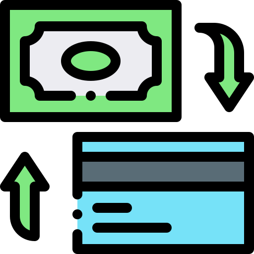 지불 Detailed Rounded Lineal color icon