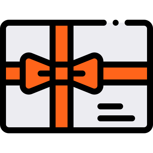 Gift card Detailed Rounded Lineal color icon