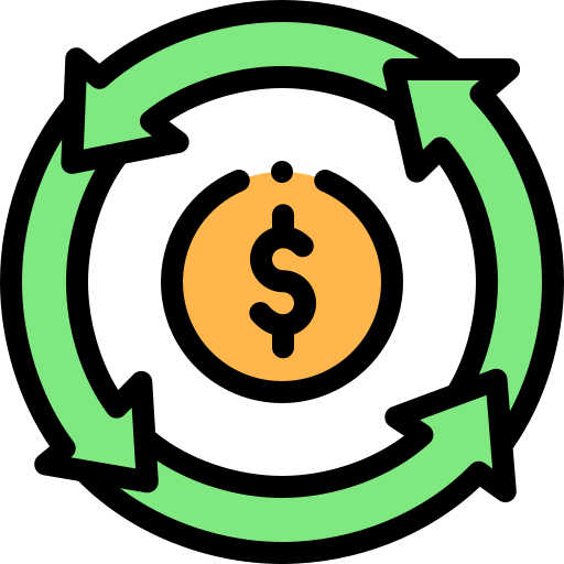 dólar Detailed Rounded Lineal color icono