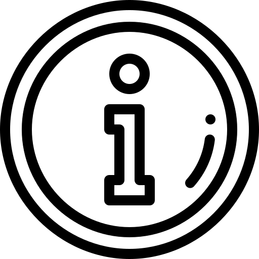 informations Detailed Rounded Lineal Icône