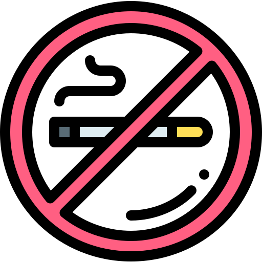 No smoking Detailed Rounded Lineal color icon