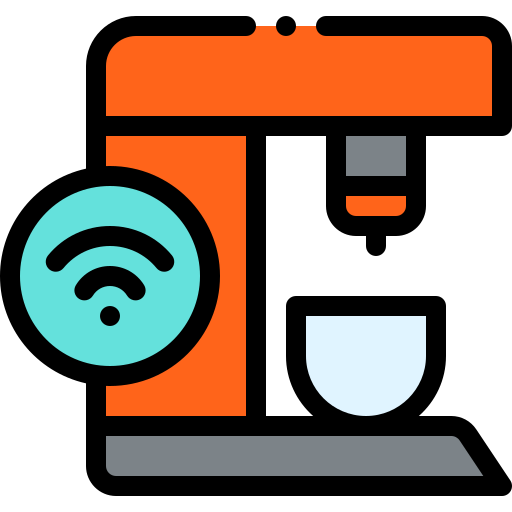 Coffee maker Detailed Rounded Lineal color icon
