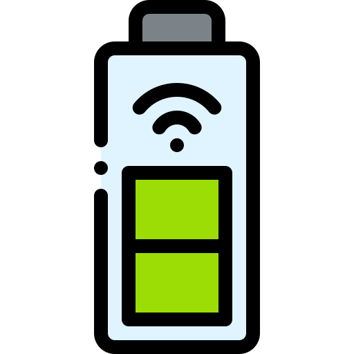 Низкий заряд батареи Detailed Rounded Lineal color иконка