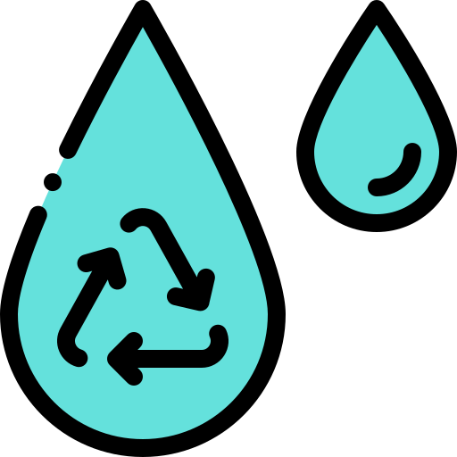 水を節約する Detailed Rounded Lineal color icon