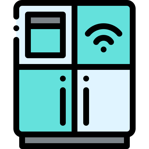 Refrigerator Detailed Rounded Lineal color icon