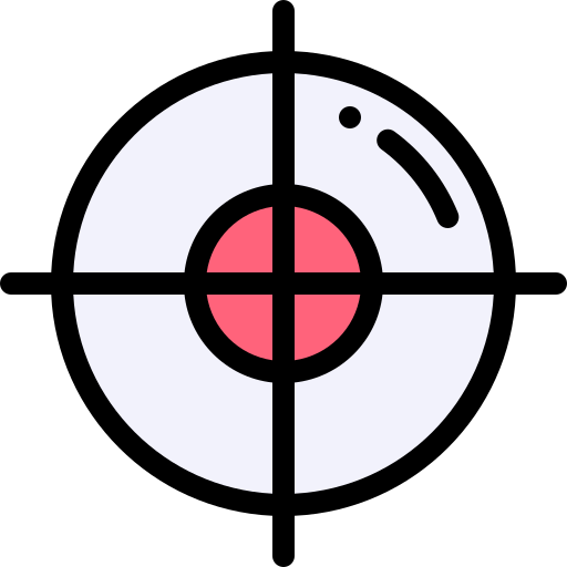 Precisión Detailed Rounded Lineal color icono