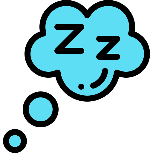 Sleep Detailed Rounded Lineal color icon