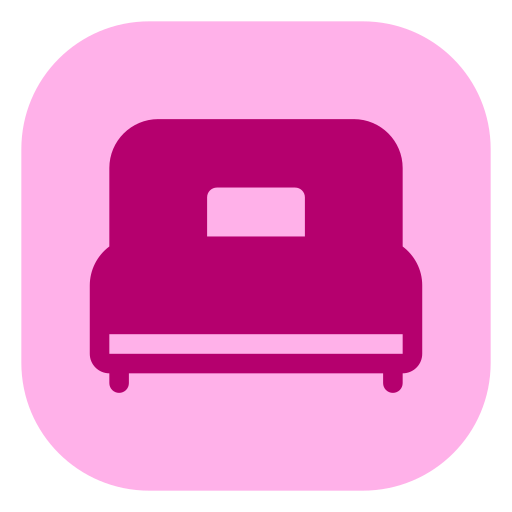 cama individual Generic color fill icono