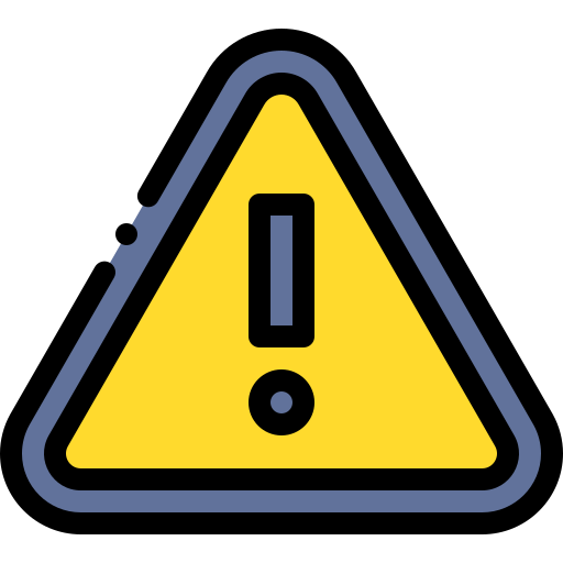 Warning Detailed Rounded Lineal color icon