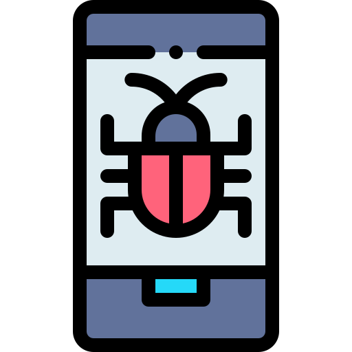 Bug Detailed Rounded Lineal color icon